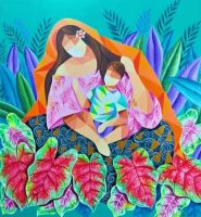 Anthony-Nanola_mother-and-child_acrylic-on-canvas